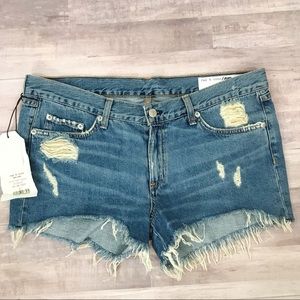 Rag & Bone Winnie Distressed Shorts Size 30